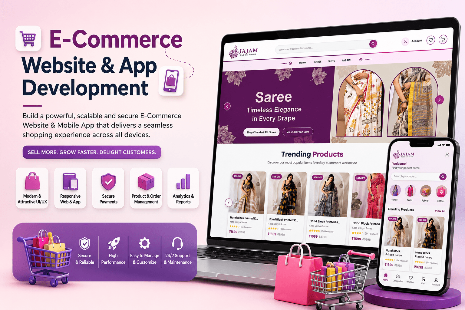 E-Commerce Website & Mobile App Development