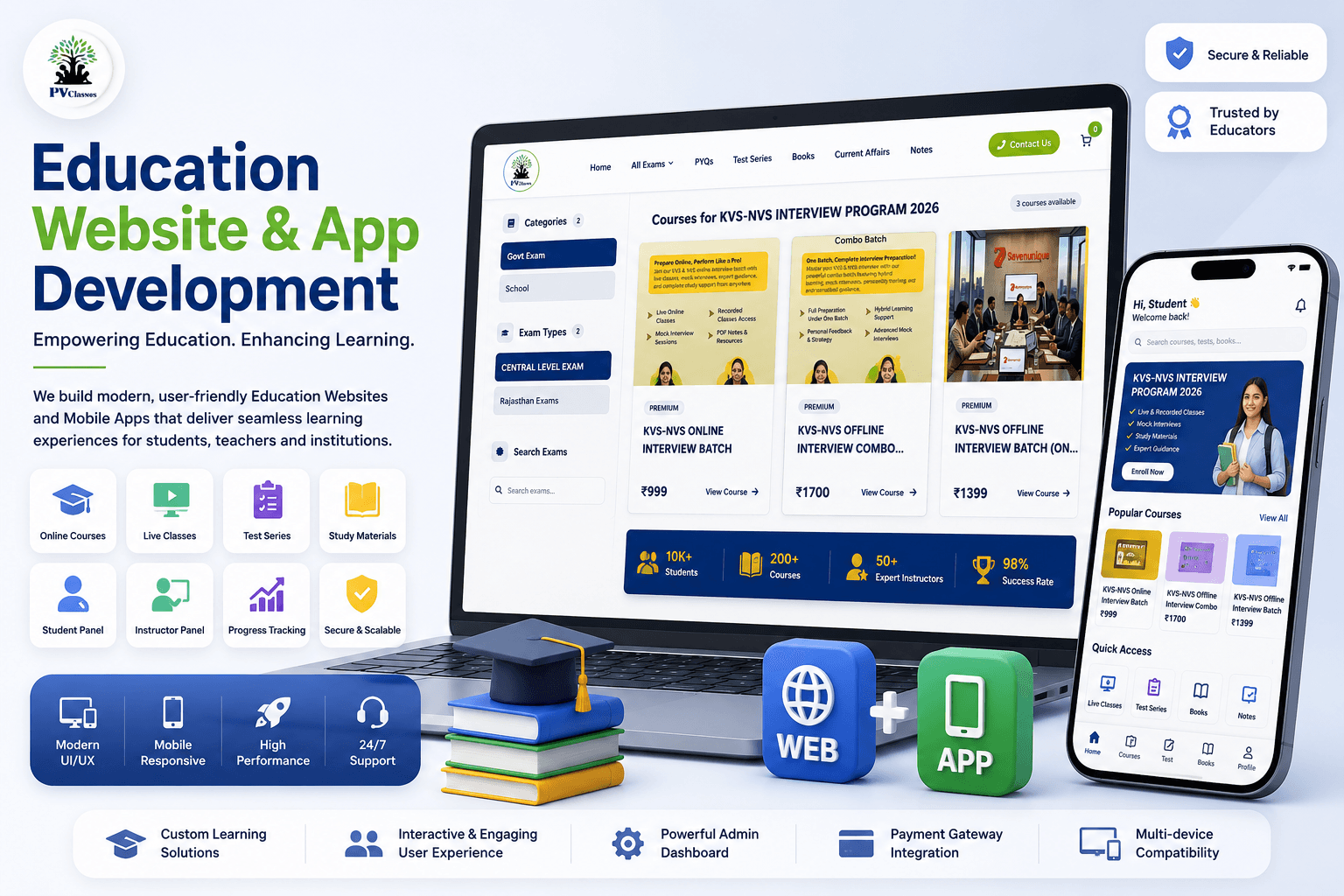 Education Website & Mobile App Development