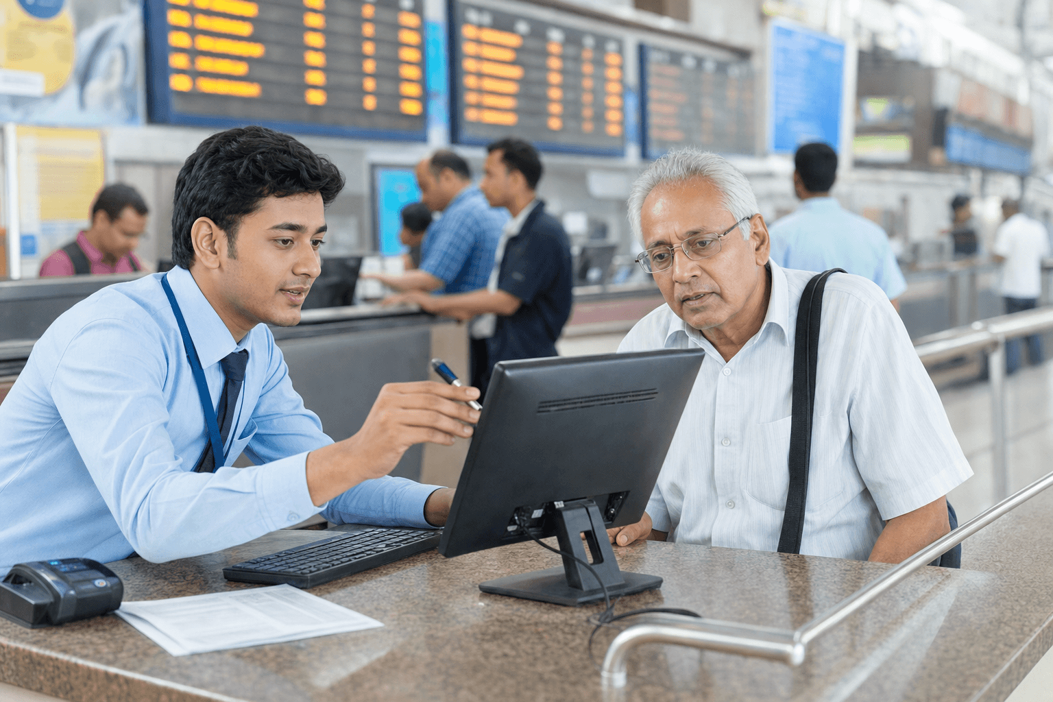 Train Is Selected in the Train Booking process