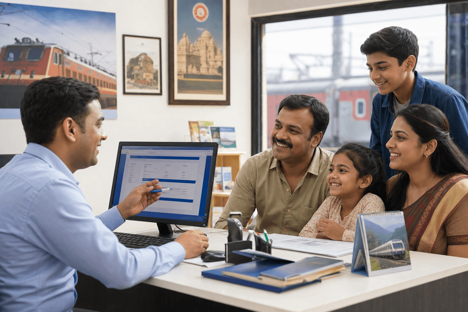 Route Is Searched in the Train Booking process